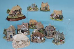 Twelve Lilliput Lane cottages, 'The Climbing Rose', 'Buckle My Shoe', 'Summer Sunday', 'High