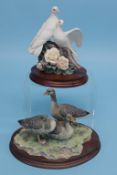 Two Border Fine Arts groups, 'Greylac Geese' and 'Peace and Harmony' (2), boxed