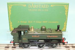 A boxed Darstaed '0' gauge Great Western 0-6-0T, number 5764 locomotive
