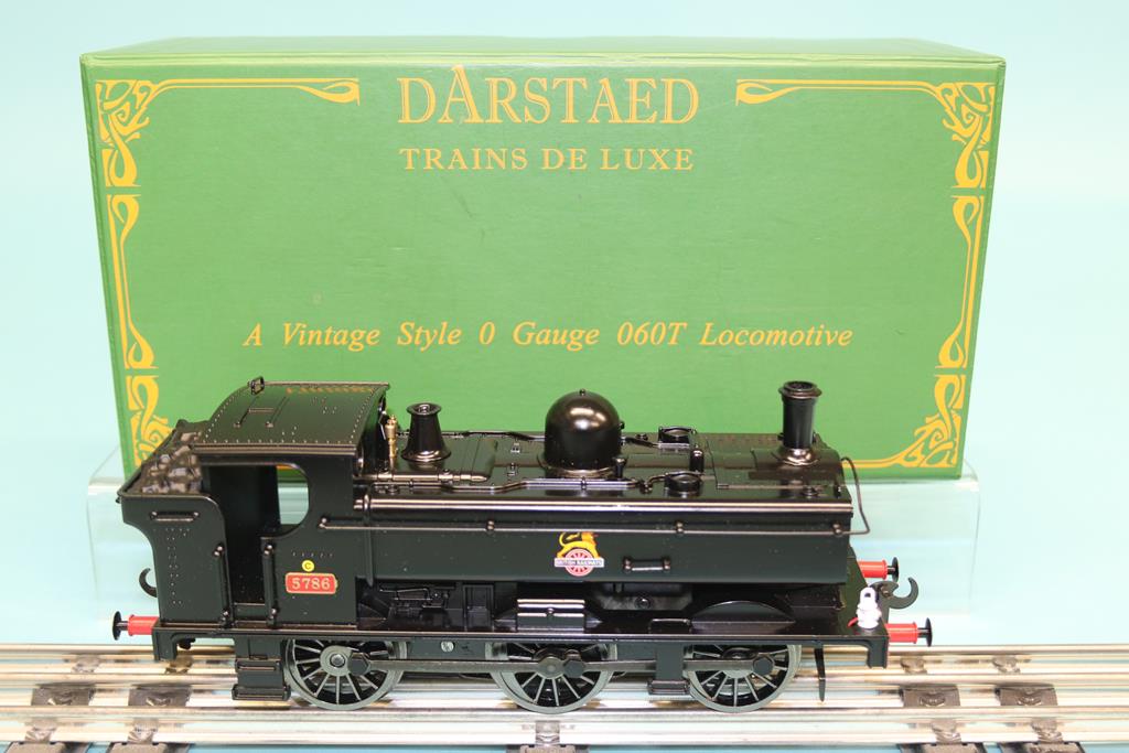 A boxed Darstaed '0' gauge British Railways 0-6-0T (8.BR early crest), number 5786