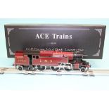 A boxed Ace Trains '0' gauge LMS 2-6-4 maroon, number 2465, locomotive