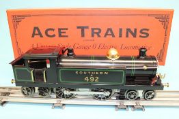 A boxed Ace Trains '0' gauge Southern 4-4-4, number 492, locomotive