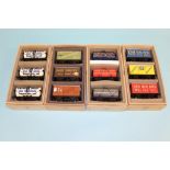 Four boxed Ace Trains '0' gauge, tankers and G/2 vans (12)