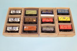 Four boxed Ace Trains '0' gauge, tankers and G/2 vans (12)