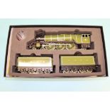 A boxed Bassett Lowke '0' gauge LNER A3 Pacific locomotive and tender, number 4472, 'Flying