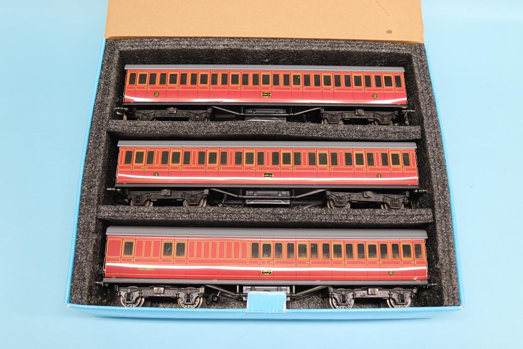 Two boxed sets of three Ace Trains, LNER and a presentation set to mark the 30th anniversary of