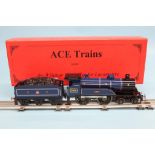 A boxed Ace Trains '0' gauge CR 4-4-0 blue, number 2006, (Celebration Class) locomotive and tender