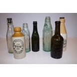 Collection of early bottles to include Bolton