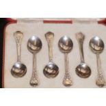 6 Silver spoons boxed