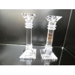 Pair of Waterford crystal candle sticks Height 20