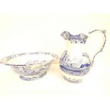 Spode wash basin & jug - Made in England Italian d