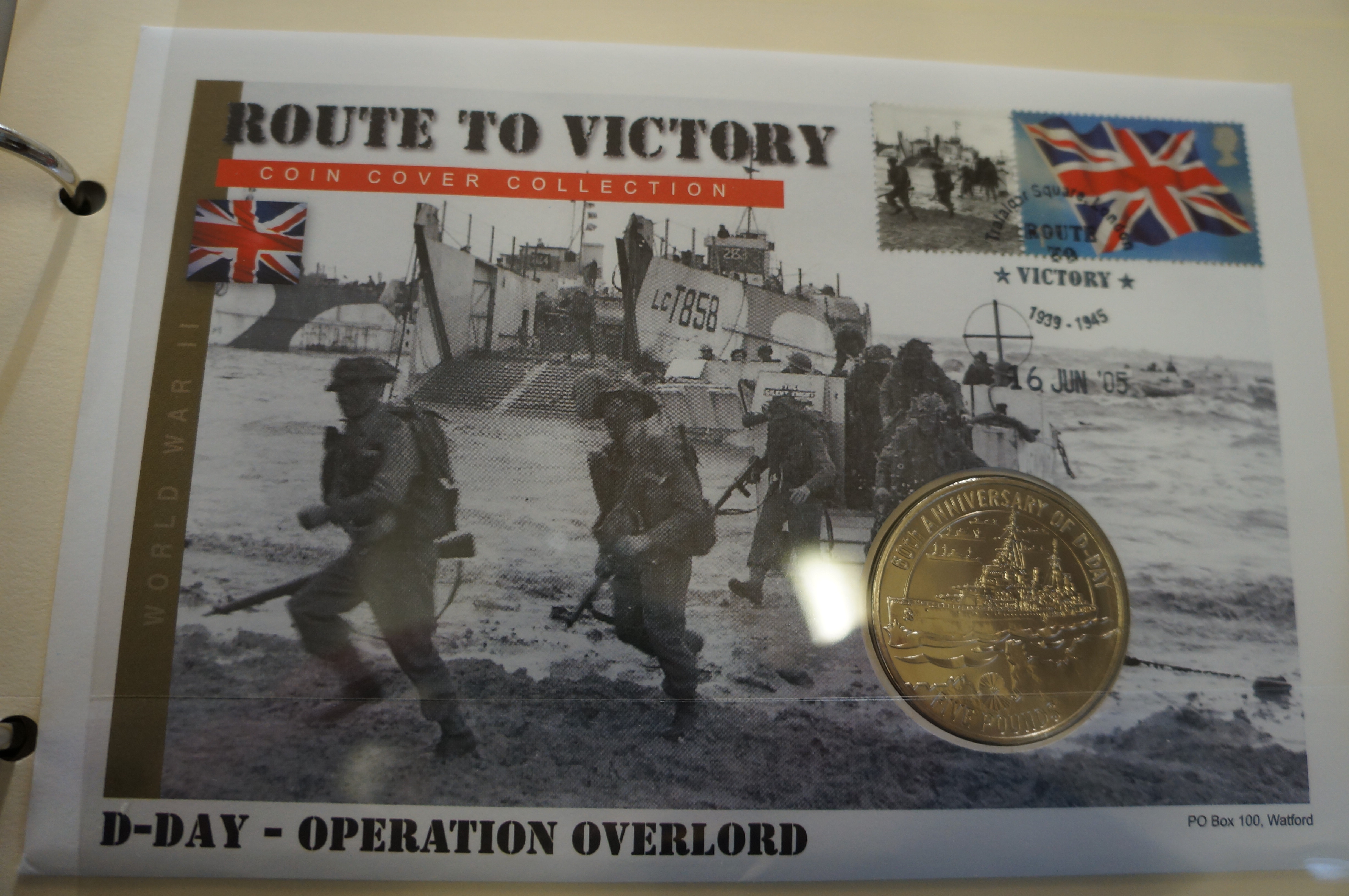 Album of first day cover root to victory - 7 crown