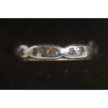 9ct Gold & silver eternity ring