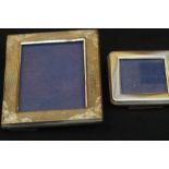 2x Silver picture frames