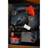 Bosch battery operated drill GBH 24 volt together