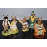 4x Bunnykins figures