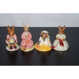 4x Bunnkykins figures - Busy needles, Polly Seasid