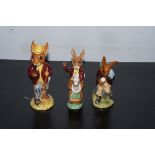 3x Bunnykins figures - Tally-Ho, Mr Bunnykins & Co