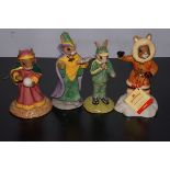 4x Bunnkykins figures - Fortune teller, Eskimo, st