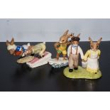 4x Bunnykins figures