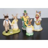 Bunnykins 4x figures