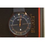 Gents Burei calendar wristwatch