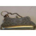Silver plated purse