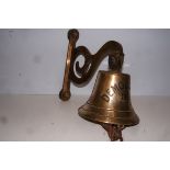 Brass door bell dated 1962