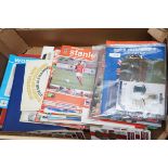 Box of vintage football programs & others