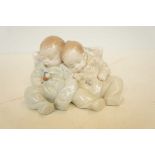 Lladro figure of 2 babies