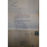 Signed typed letter signed Bing Crosby December 31
