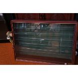 Large display case with glass shelevs