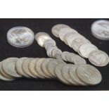 Collection of mainly Victorian silver coinage toge