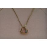 9ct Gold child's 1st diamond necklace