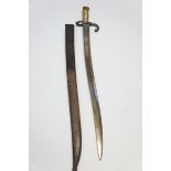 Bayonet & scabbard dated 1873 No21292 serial No on