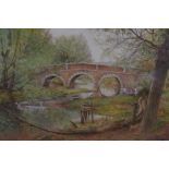 A. Ritchie Smith watercolour Woodford Bridge Essex