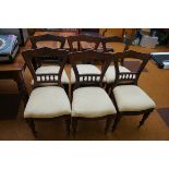 6x Upholstered dining chairs