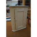 Early Victorian painted corner cupboard