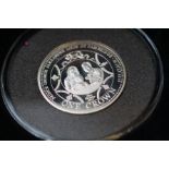 2014 925 silver 1 crown proof coin with box & coa