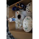 Box to include Moorcroft, Royal Doulton & other ce