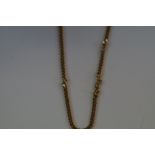 9ct Gold curb chain length 24'' Weight 9.1g