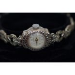 Ladies marcasite wristwatch