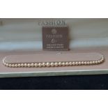 Boxed lotus pearl necklace