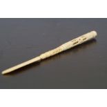 Ivory stanhope letter opener & pen