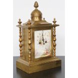 Early 20th century french brass mantle clock, not