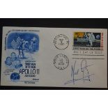 Neil Armstrong signed first day cover 1969 with co