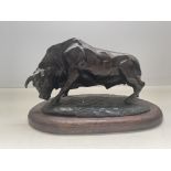 Well cast bronze bull