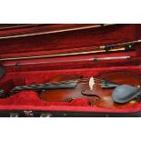 Dulcis et Fortis violin with one piece back togeth