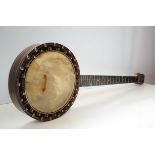 Inlaid banjo sunburst back