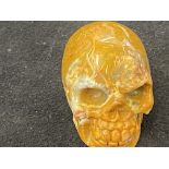 Agate stone skull